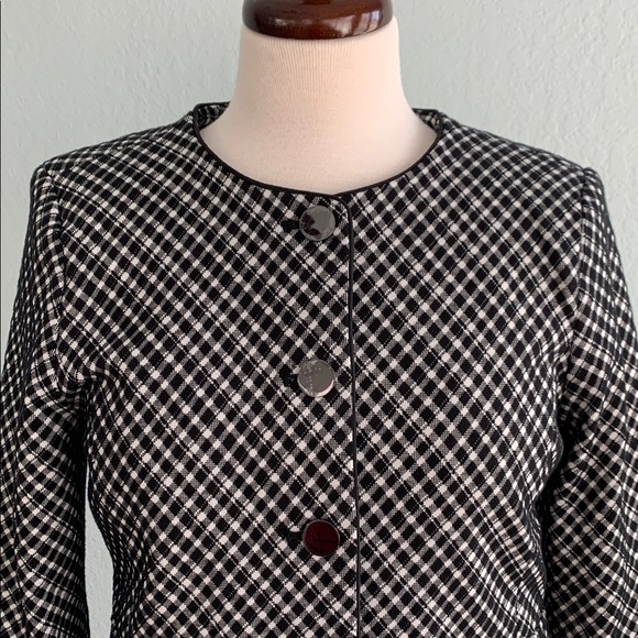 SPANX Ponte Plaid Jacquard Lady Jacket - Picture 6 of 16